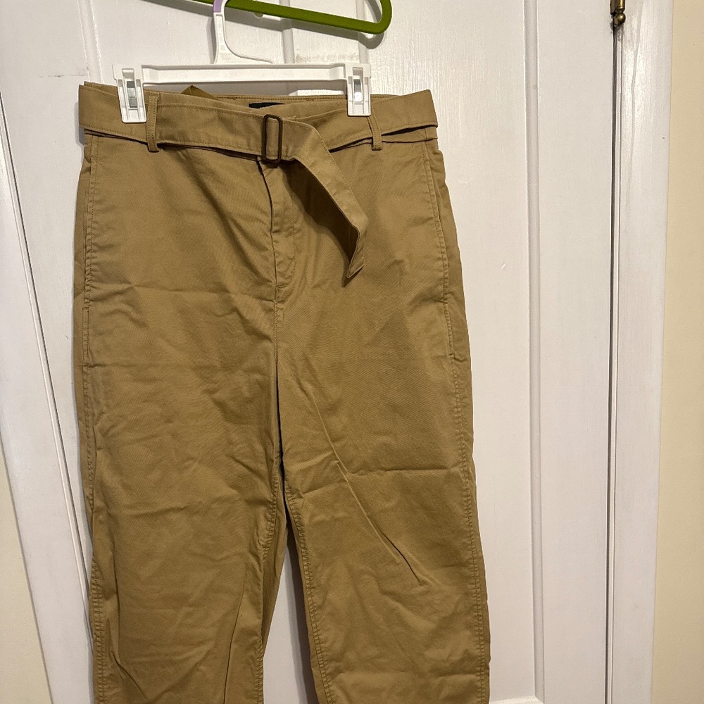 Wide leg belted chinos - women’s